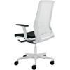 Unisit Poltrona semidirezionale Light LLB - con braccioli regolabili - nero-bianco - Unisit (unità vendita 1 pz.)