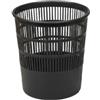METHODO Cestino gettacarte - traforato - altezza 31,5 cm - diametro 30 cm - 15 L - nero - Methodo (unità vendita 1 pz.)