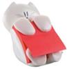 POST-IT Dispenser gatto bianco + ricarica Post-it Super Sticky Z Notes rosso rubino - CAT-330 - 76 x 76 mm - 90 fogli - Post-it (unità vendita 1 pz.)
