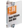 DURABLE Targa per porte-pareti Crystal Sign - 10,5 x 10,5 cm - Durable (unità vendita 1 pz.)