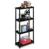TERRY Scaffale 3060-4 - 4 ripiani - 60 x 30 x 132 cm - PPL - nero - Terry (unità vendita 1 pz.)