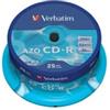 Verbatim - Scatola 25 CD-R DataLife Plus - 1x-52x - serigrafato - 43352 - 700MB (unità vendita 1 pz.)