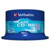 Verbatim - Scatola 50 CD-R DataLife Plus - 1X-52X - serigrafata crystal - 43343 - 700MB (unità vendita 1 pz.)