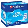 Verbatim - Scatola 10 CD-R DataLife Plus - Jewel Case - 1X-52X - serigrafata crystal - 43327 - 700MB (unità vendita 1 pz.)