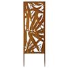 Verdemax Pannello decorativo - acciaio - 30 x 90 cm - corten - Verdemax (unità vendita 1 pz.)