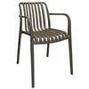 Verdelook Sedia Nives - 56 x 42 x 81 cm - PP - tortora - Verdelook (unità vendita 1 pz.)