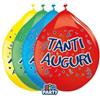 BIG PARTY Palloncino - diametro 26 cm - lattice - Tanti auguri - conf. 10 pezzi (unità vendita 1 pz.)
