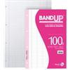 BM Ricambi BandUP forati rinforzati - A4 - rigo di 1a - 100gr - BM - conf. 40 pezzi (unità vendita 1 pz.)