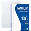 BM Ricambi BandUP forati rinforzati - A4 - rigo di 3a - 100gr - BM - conf. 40 pezzi (unità vendita 1 pz.)