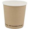 Signor Bio Bicchiere caffè - carta - 100 ml - avana - Signor Bio - conf. 50 pezzi (unità vendita 1 pz.)