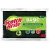 3M Spugna solo fibra - 14,2x2,4x11,5 cm - verde - Scotch-Brite - conf. 3 pezzi (unità vendita 1 pz.)
