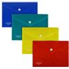 Plastibor Busta con bottone - PP - 19 x 14 cm - colori assortiti - Plastibor (unità vendita 4 pz.)
