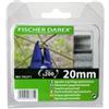 Fischer Darex Punti per reti - 20 mm - Galva - Fischer Darex - conf. 200 punti (unità vendita 1 pz.)
