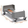DURABLE Carrello rettangolare per bidoni DURABIN da 60L - 4 ruote - 24 × 16,5 × 49,5 cm - rPP - Durable (unità vendita 1 pz.)