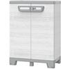 TERRY Armadio CAB680 sequoia - 2 ante - 68 x 39 x 93,5 cm - plastica - grigio - Terry (unità vendita 1 pz.)