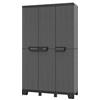 TERRY Armadio CAB102A ardesia - 3 ante - 102 x 39 x 172 cm - plastica - nero - Terry (unità vendita 1 pz.)