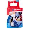 Geko Nastro adesivo telato Tex - 19 mm x 2,7 m - blu - Geko (unità vendita 1 pz.)