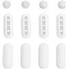 Wisebom 12 Pezzi Paracolpi per Sedili WC Paraurti Del Sedile Del Water Accessorio Del Paraurti per WC Paracolpi per Sedile Wc, Tampone Sedile WC Paraurti Sedile WC per Hotel per Famiglie (Bianco)