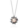 Giovanni Raspini / Floral / collana con pendente Blossom / argento e perle rosa naturali - 11937