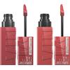 Maybelline New York SuperStay Vinyl Ink Tinta Labbra Colore Birllante 35 Cheeky + SuperStay Vinyl Ink Colore 40 Witty Finish Luminoso - 2 Rossetti con Applicatore di Precisione