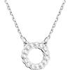 Sofia Milani - Collana da Donna in Argento 925 - con Pietra Zircone - Ciondolo a Fiore Cerchio - N0614