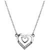 Sofia Milani - Collana da Donna in Argento 925 - con Pietra Zircone - Ciondolo a Cuore - 50305