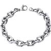 ChainsHouse - Bracciale da donna/uomo, in acciaio inossidabile, 19 cm/21 cm, catena ancore/semi di caffè, larghezza e colore a scelta, con confezione regalo, Acciaio inossidabile