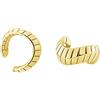 SOFIA MILANI - Orecchini Donna Argento 925 - Placcati in Oro - Creoli a Finti Piercing - 20969