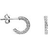 SOFIA MILANI - Orecchini da Donna in Argento 925 - Creoli Martellato a Vintage - E1229