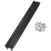 A ABSOPRO Raggi per Bicicletta 14G, Raggi per Mountain Bike in Acciaio Nero, 36 Pezzi 285mm