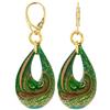 Linea Italia Venetiaurum - Orecchini Pendenti Lunghi per Donna In Vetro Originale Di Murano E Argento 925 - Gioiello Made In Italy Certificato