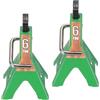 QUARKZMAN Supporti per Auto RC, Supporti Giocattolo in Metallo Misura 1/10 6 Tonnellate Accessori Decorazione Simulazione per SCX10 D90 CC01 Rc Truck Crawler Car, Verde, 2 Pezzi