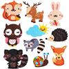 Amacoam Kit Pittura Diamante 5D per Bambini Diamond Painting Animali Stickers Bricolage Pittura Diamante Arte Diamante Puzzle Sticker per Notebook, Tazza, Telefono 10 Pezzi