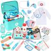 TOSUTO Valigetta Dottore Bambini,kit Dottoressa Bambina,con Vero Stetoscopio, Termometro, Camice da Medico e Borsa da Medico Portatile,Giochi Di Ruolo Per Ragazze e Ragazzi Di 3+ Anni