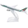 MEZHEN Modello di aereo per 777 Alitalia in lega 1/400 Scala Diecast Modellino di aereo in metallo in miniatura con supporto per esposizione collezione Regalo di Natale Modellini in miniatura