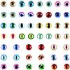 TOAOB THE ONE AND ONLY BABY TOAOB 100 Pezzi Occhi di Sicurezza per Bambola 8 mm Colorati Occhi di Vetro Gatto Dinosauro Occhi per Animali Pupazzi Giocattolo all'Uncinetto Fai da Te Lavorati