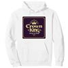 Mademark Il re della Corona Gesù è Il re Fede Cristiana Regale Felpa con Cappuccio, Unisex per Adulti, Bianco, XL