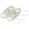 sourcing map Confezione da 100 elastici in gomma per capelli, bianchi, 40 mm x 1,4 mm, per casa e ufficio