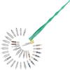 Gullor, Set per calligrafia, con portapenne in resina realizzato a mano con 33 pennini, colore verde