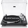 Lenco LBT-215BK - Giradischi con Bluetooth® e un piatto in metallo, braccio e contrappeso, colore nero esclusivo