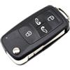 onetop1 Custodia chiave flip 4 pulsanti per VW Transporter Shuttle T5 T6 Lama HU66 | sostituzione del guscio della chiave telecomando per auto