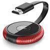 MpioLife Trasmettitore HDMI Wireless, Necessita di Connessione con Ricevitore HDMI Wireless, Abbina Fino a 8 Trasmettitori, Rosso