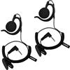 HYSHIKRA Lightweight Soft G-Shape - Cuffie con jack da 3,5 mm - One Ear - Liste Only - Cuffie walkie talkie per radio bidirezionali Motorola, Kenwood, Icom, Yaesu, Alinco, Adi (EH07, 2)