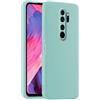 HULLIN Custodia per Telefono in Silicone Colorato, Adatta per Redmi Note 8 Pro (6.53) - Ciano chiaro