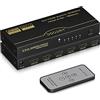 DGODRT HDMI Switch 5 in 1 Out 4K @ 60Hz, Commutatore HDMI 5 Porte con Telecomando, Supporta 4K@60Hz 1080P 3D per TV Blu-Ray PS3 PS4 Xbox Proiettore