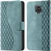 CaseGla Cover per Xiaomi Redmi Note 9 Pro PU Pelle Custodia Flip Verde niebla