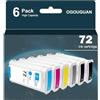 OGOUGUAN CAIDI per HP 72 cartucce con chip compatibili con HP T790 T610 T620 T770 T795 T1100 T1120 T1200 T1300 HP72-6X 130ml