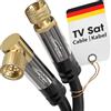 KabelDirekt - Cavo SAT, Antenna TV, Coassiale - Angolato a 90°/dritto - 7,5 m - Cavo Satellitare 4K, connettore F - Disponibile in 0,5-30 m (TV, DVB-T, DVB-C, DVB-S/DVB-S2, internet, nero)