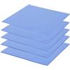 Sporgo 5 cuscinetti termici: 100 x 100 x 0,5/1/1,5/2/3 mm, termoconduttore in silicone resistente alle alte temperature, riutilizzabili per CPU, GPU, SSD, PC, laptop, dispositivo di raffreddamento