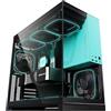 Geometric Future Mid Tower in vetro temperato M5, case da gioco E-ATX/ATX, acciaio da 1,2 mm, tipo C, pannelli senza attrezzi, supporto radiatore 420/360, ventola ARGB PWM 140 m x 5 preinstallate